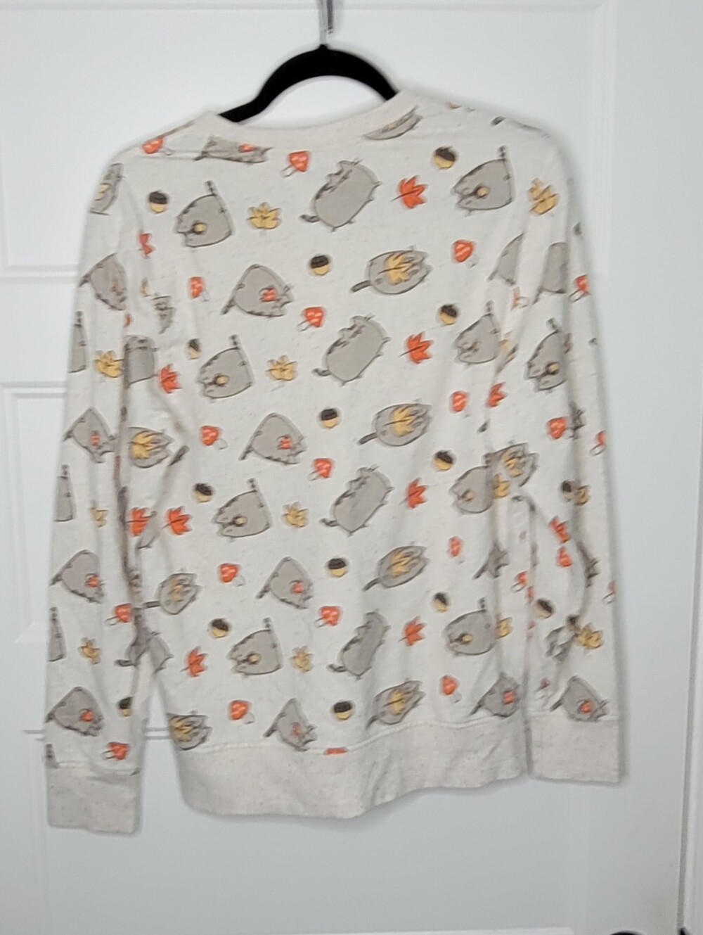 Pusheen autumn-themed crewneck pullover sweatshirt Size S - Picture 4 of 7